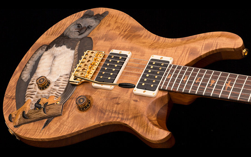 Special guitar from PRS – Michael Reid’s Harpy